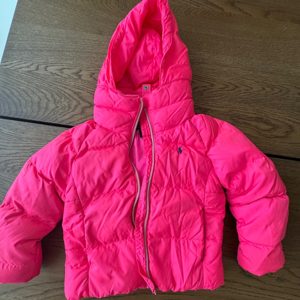 Toddler Girls’ Polo Ralph Lauren Puffer Jacket, Size 4, Pink